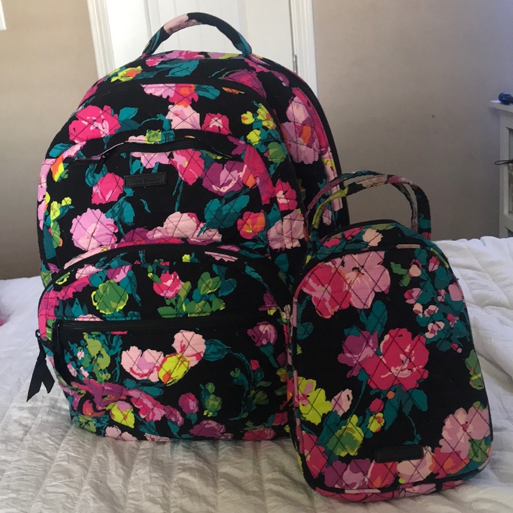 vera bradley hilo meadow lunch pale and back pack